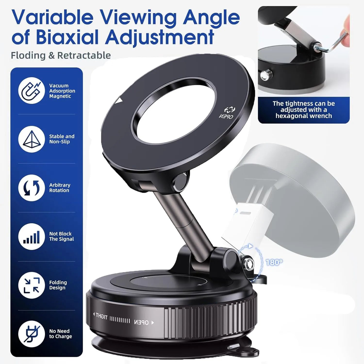 PocketMag Foldable Car Phone Mount